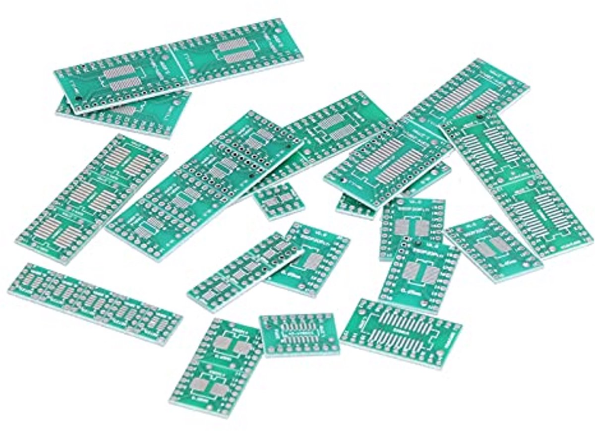 35-delige Prototypeplaat PCB-adapterplaatconverter Industriële Besturingscomponenten DIY Elektronische Kits, Printplaatkit voor SMT Naar DIP-converter