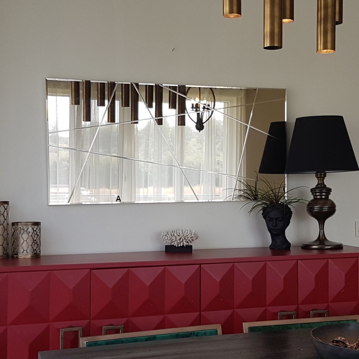 Spiegel Alinca MDF Bronze