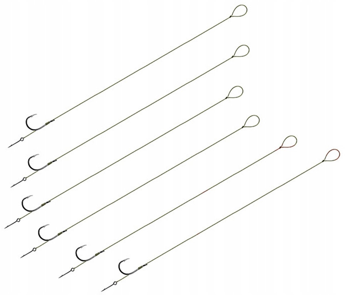 Delphin Method Rig 8cm - Maat 4 - 15lb Gevlochten Lijn met Naald