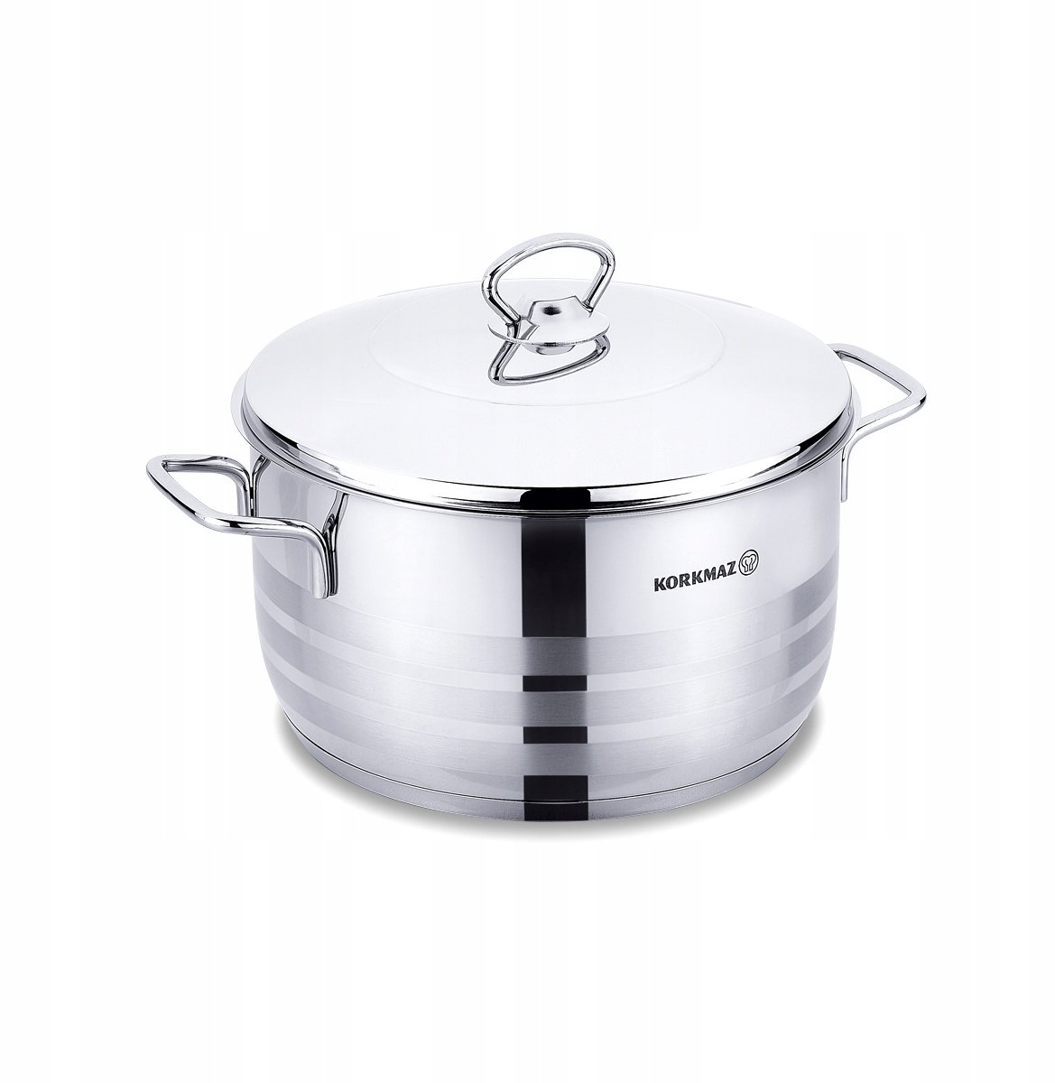 Korkmaz Astra RVS Pan 26cm 8L - Inductie Geschikt & Vaatwasmachinebestendig