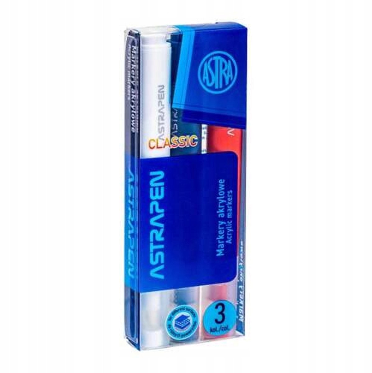 Astra Acryl Markers 3 Stuks - Ideaal voor Stenen Schilderen