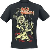 T-shirt homme Iron Maiden Fire Ring Glow - noir - M