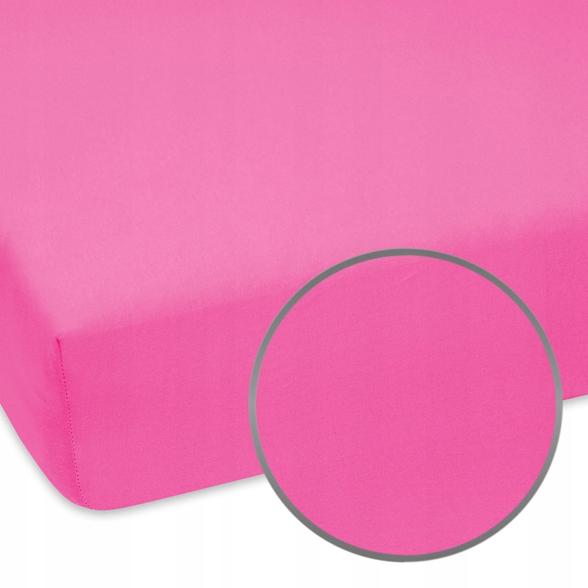 Roze Jersey Hoeslaken 80x180 cm - Zacht Katoen met Elastiek