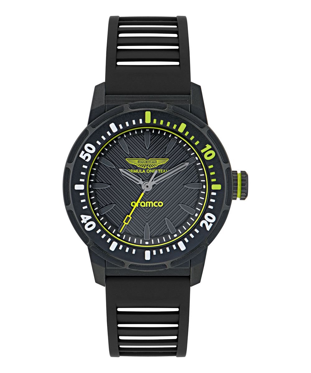 Aston Martin Am Formula 1 PDK W MTFK1F503 Horloge - Siliconen - Zwart - Ø 40 mm