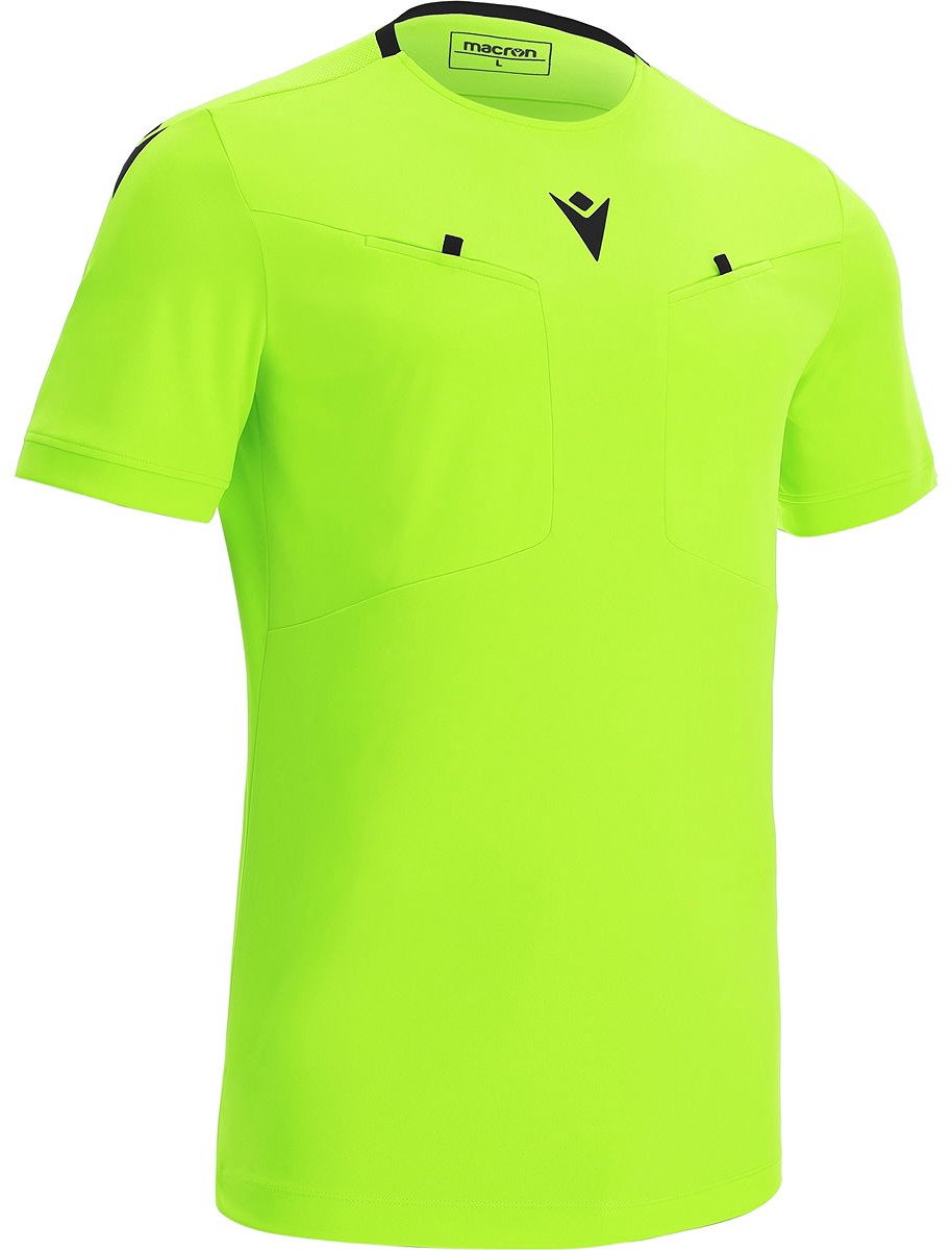 Macron Frisk Scheidsrechtersshirt Korte Mouw Heren - Fluogeel | Maat: XL