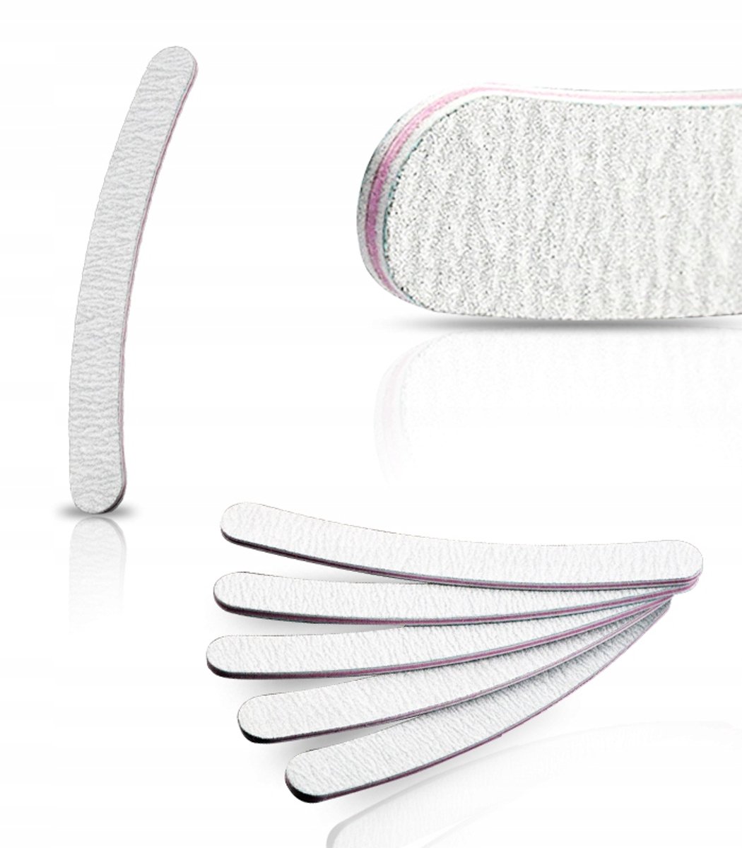 Nagelvijl Bananenmodel Zebra 80/100 - Professioneel Manicure Accessoire