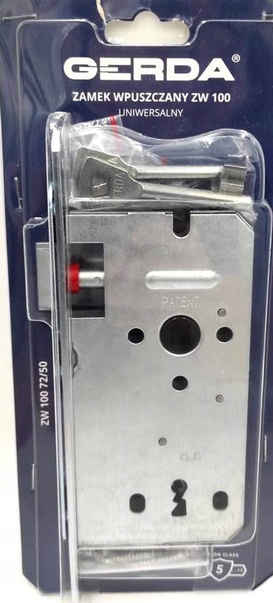 Gerda ZW100 Insteekslot 72/50 Zilver - Universeel & Duurzaam