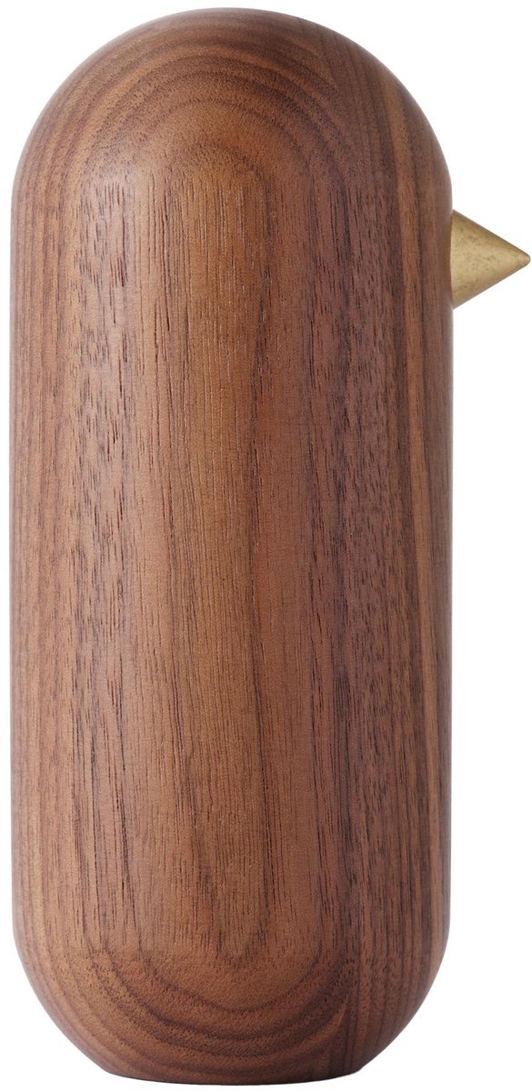 Little Bird Decoratie 13,5cm Walnoot