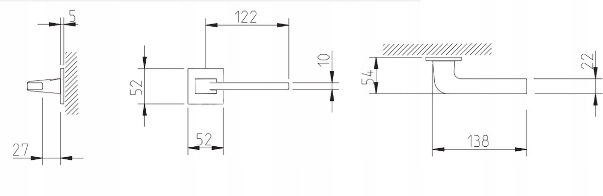 Tupai Deurkruk 4007 5SQ-161, Gepolijst Messing