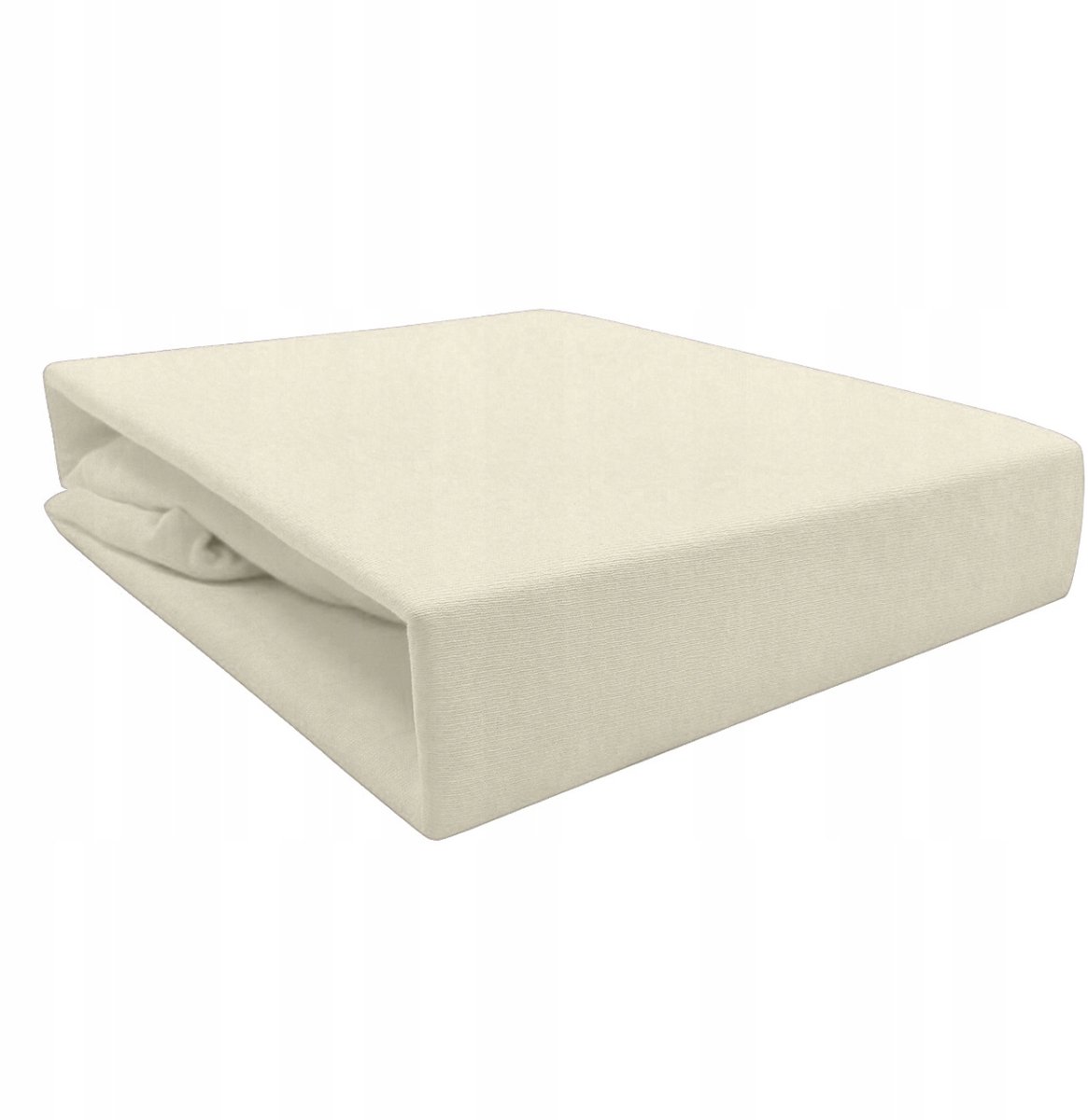 Jersey hoeslaken met elastiek 200x220 cm crème