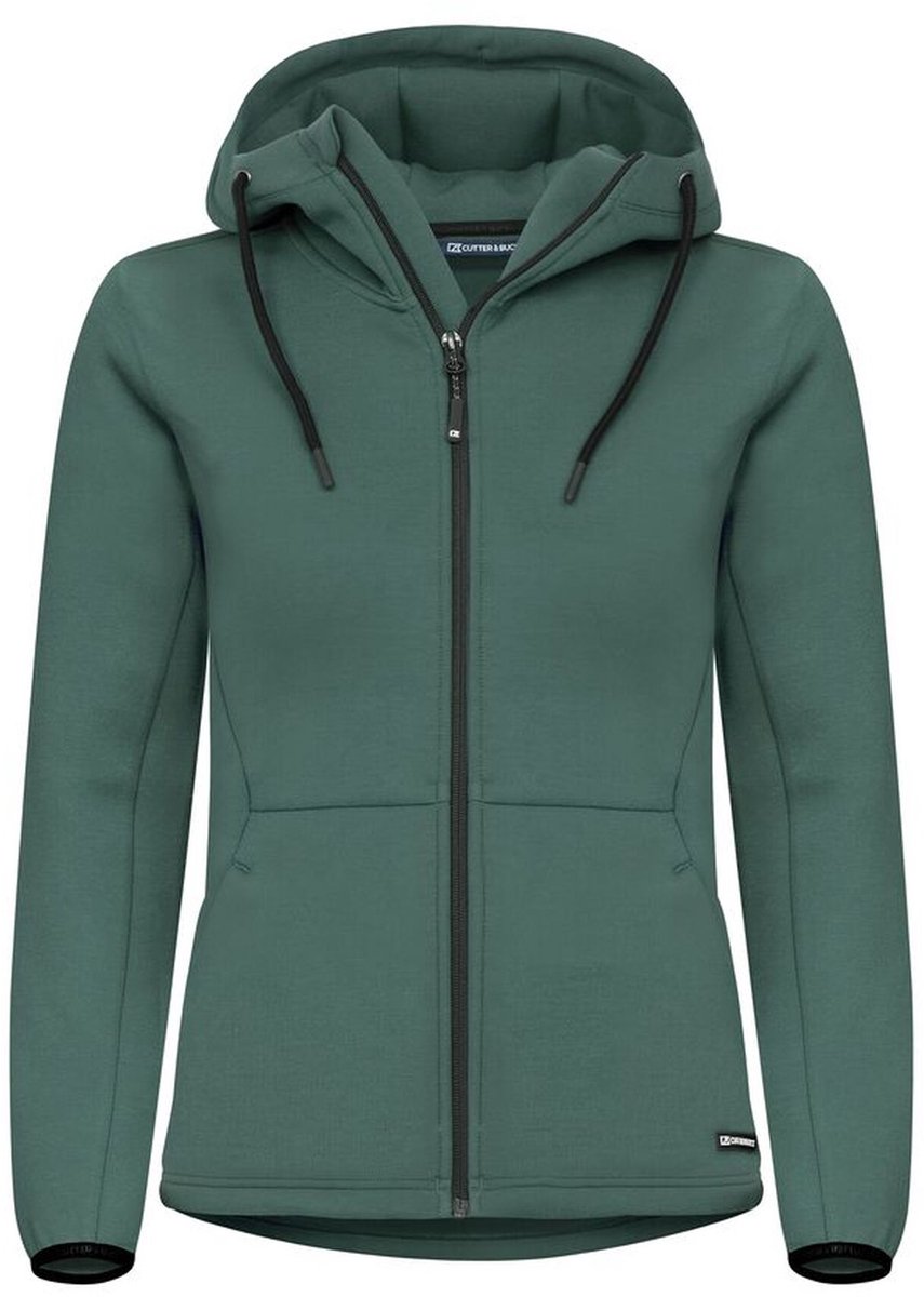 Cutter & Buck Pemberton Hood FZ Dames 358419 - Dennengroen - XXL
