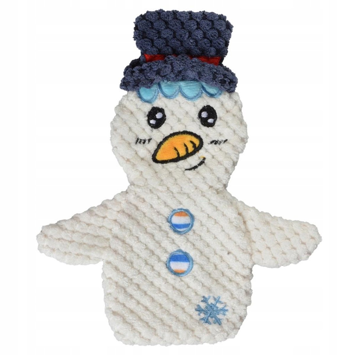 Kerst Hondenspeeltje Sneeuwpop - Zacht & Knisperend