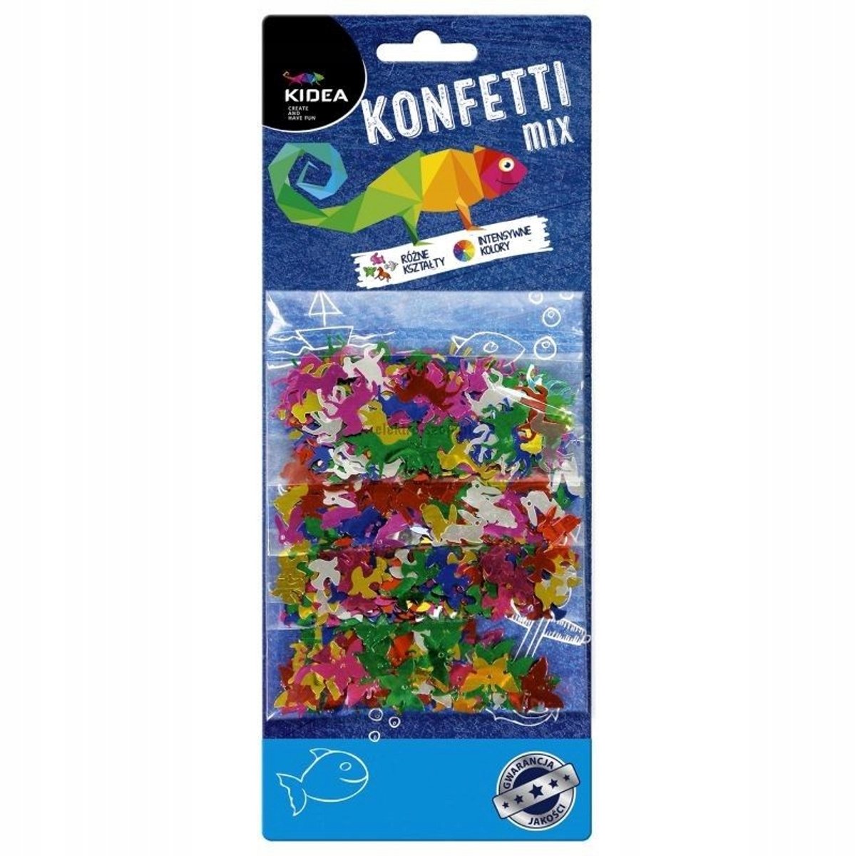KIDEA Confetti Mix - Dieren, 4x5g