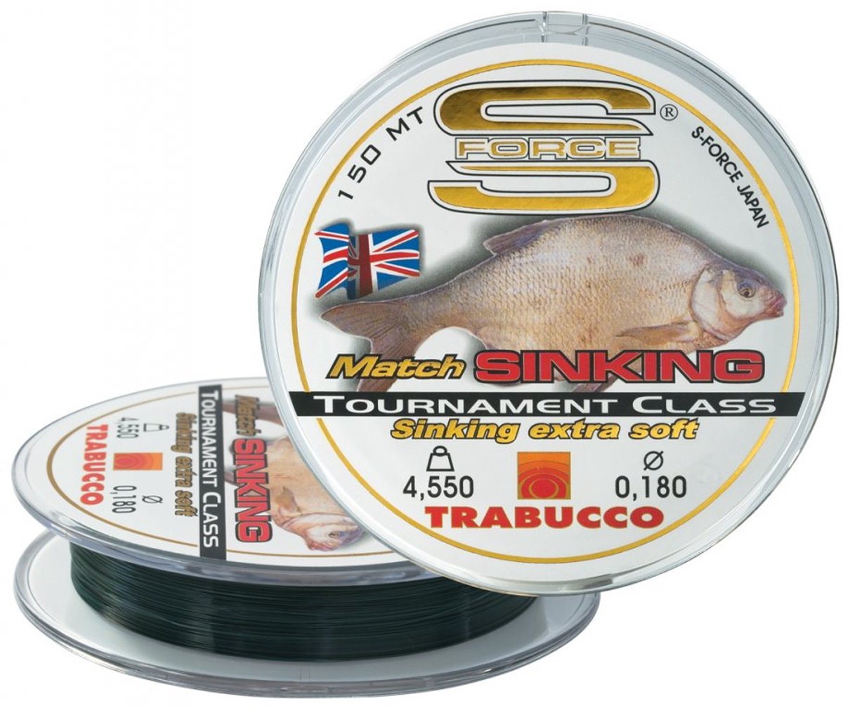 Trabucco S-Force Match Sinking Vislijn 0.14mm 150m Donkergroen