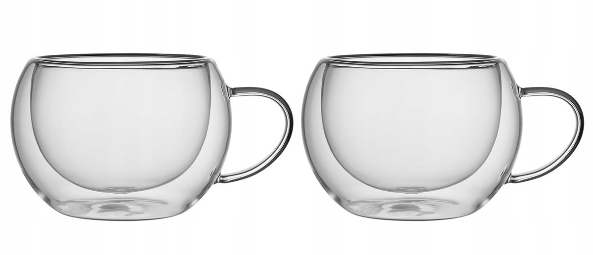 RENZA Thermische Glazen voor Koffie - 300 ml - Set van 4