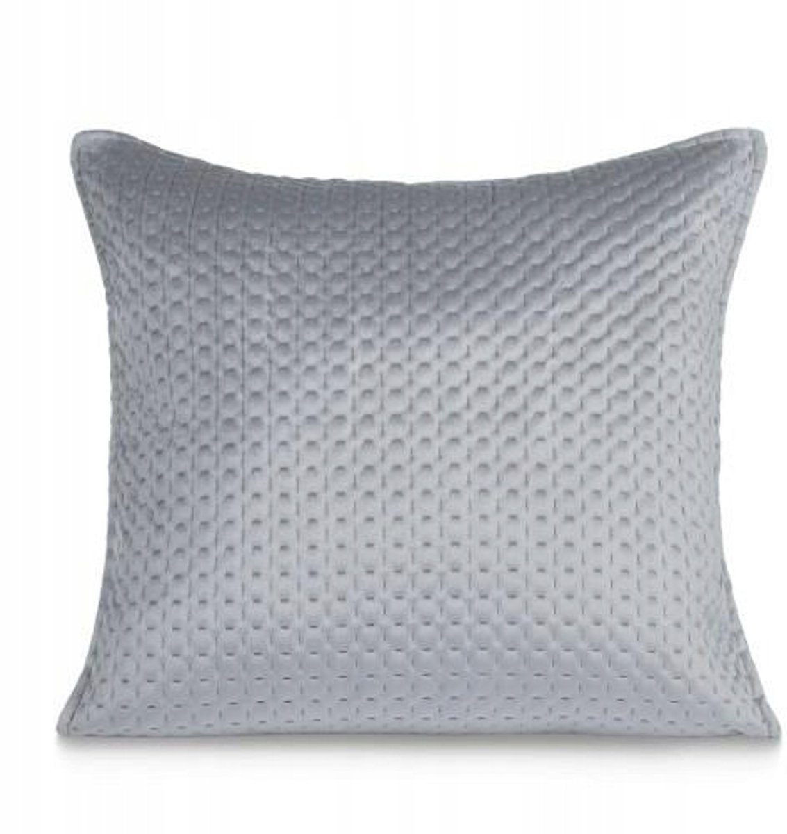 Maya Sierkussenhoes 45x45cm Grijs Velours met Geometrische Vormgeving