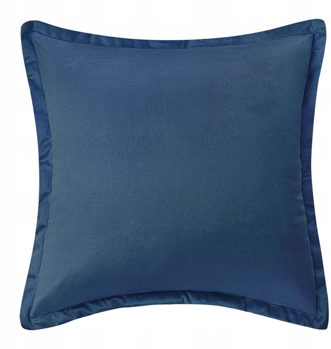 Decoratieve Kussenhoes Jasiek 40x40 Velvet Zacht Marineblauw
