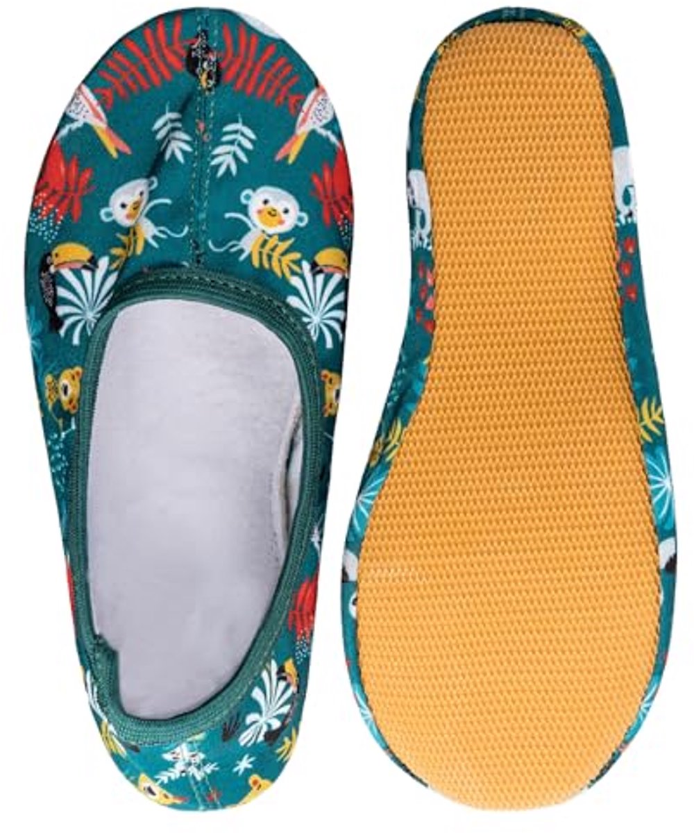 Turnschoenen voor en ade d antislip balletschoenen slippers met Jungle-motief