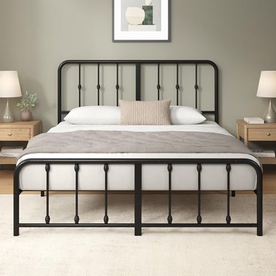 Zinus Caleb | Base De Cama Matrimonial Plegable De Metal