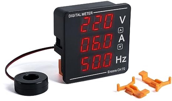 Amperímetro Digital Voltímetro Medidor De Corriente De Voltaje AC 50 500v 0 100a Led Redondo
