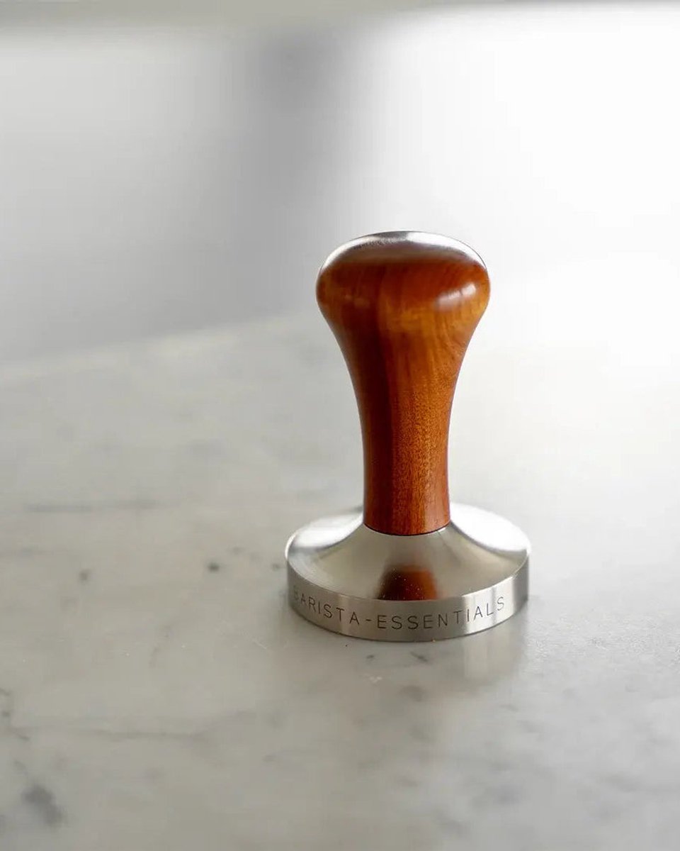 Tamper - 51mm – Delonghi Dedica - La Specialista - Hout - RVS - Koffie Tamper – Espresso Tamper - Koffie Stamper - Delonghi Koffiemachine – Espressomachine - Barista Essentials — afbeelding 3