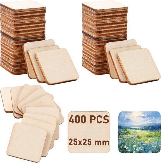 Blanke houten kralen | 5 stuks | 40 mm | Blanke houten kralen