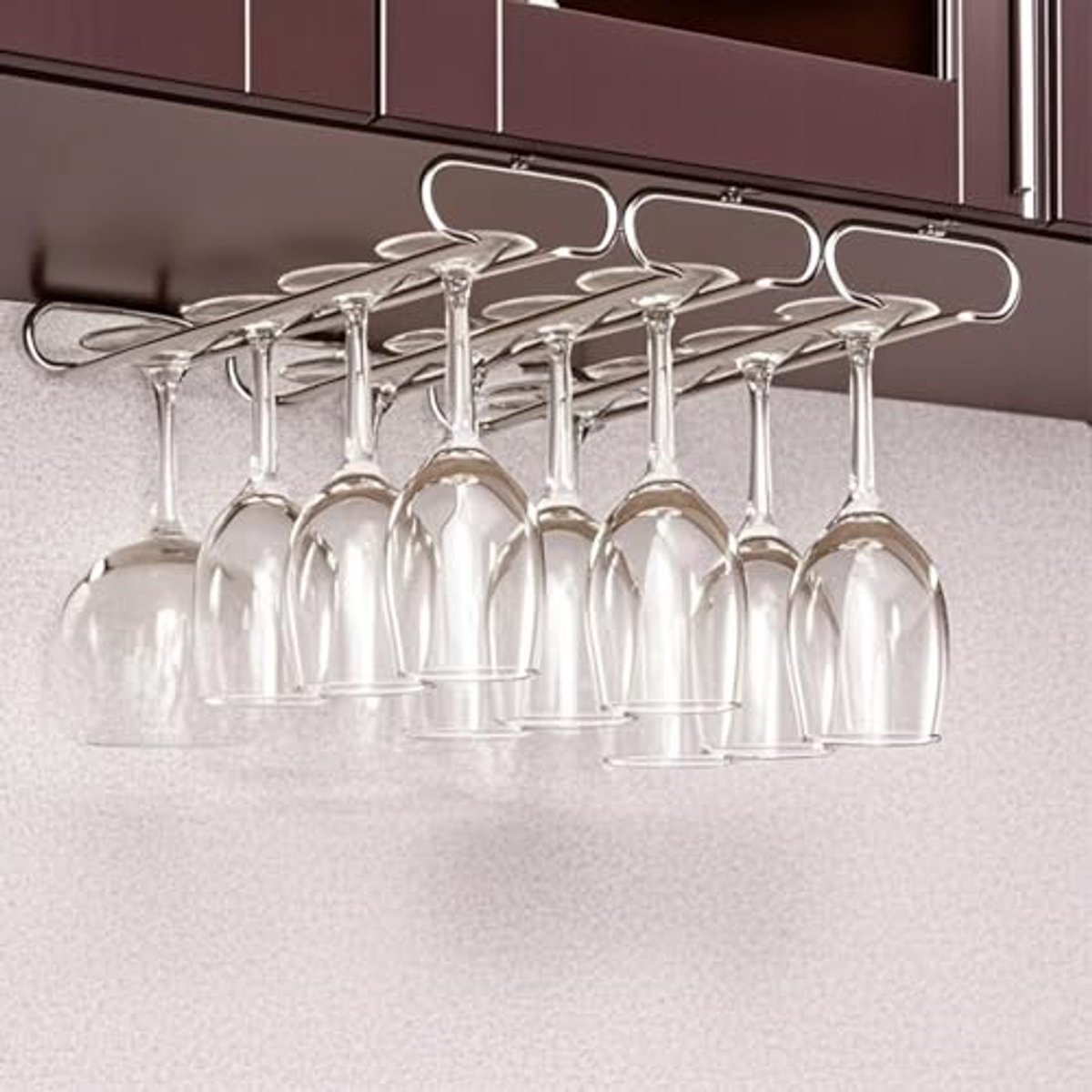 Hangende Wijnglashouders - Set van 2 voor Huisbar, Keuken en Restaurant