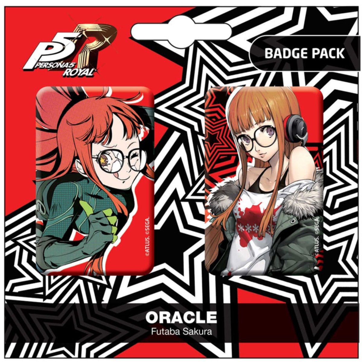 Persona 5 Royal Pin Badges 2-Pack Oracle / Futaba Sakura