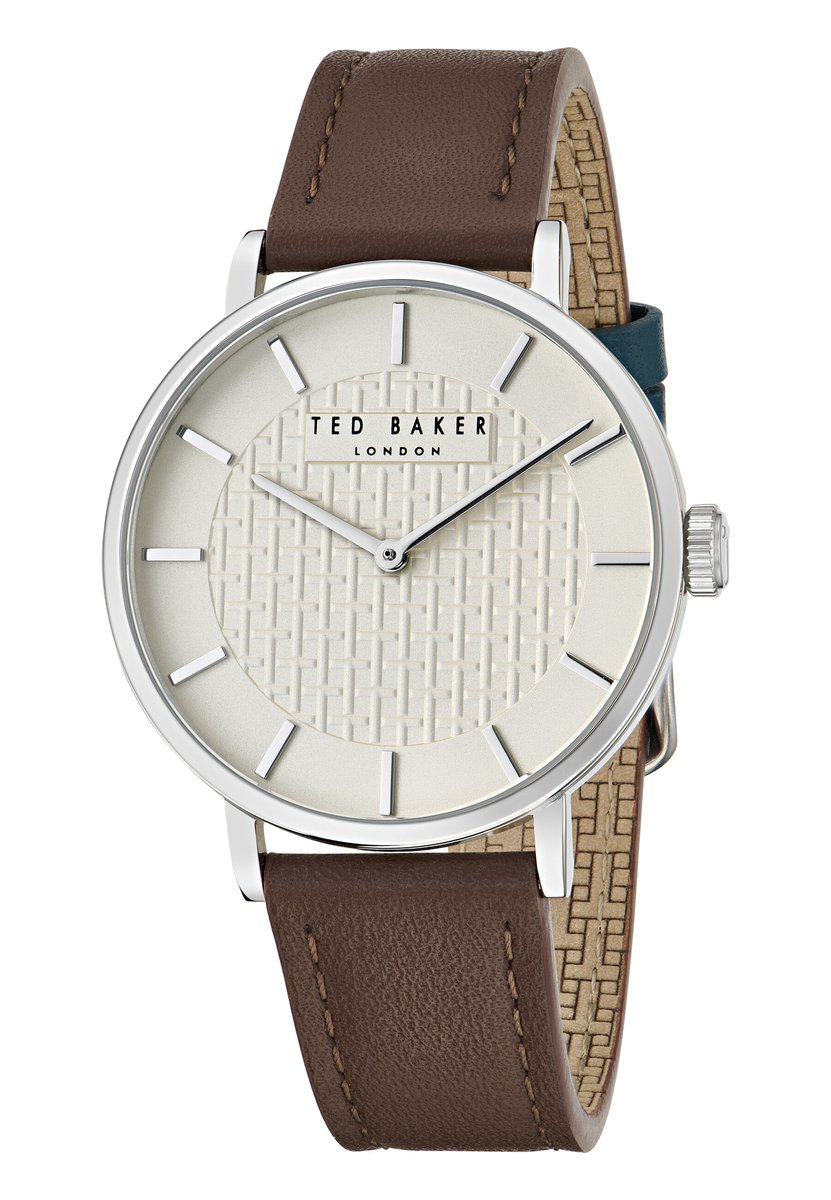 Ted Baker Staciie Gents Quartz Analoog Horloge Bruin Kast: 100% Roestvrij Staal | Armband: 100% Leer 38 mm BKPSGF503W0, BKPSGF504W0