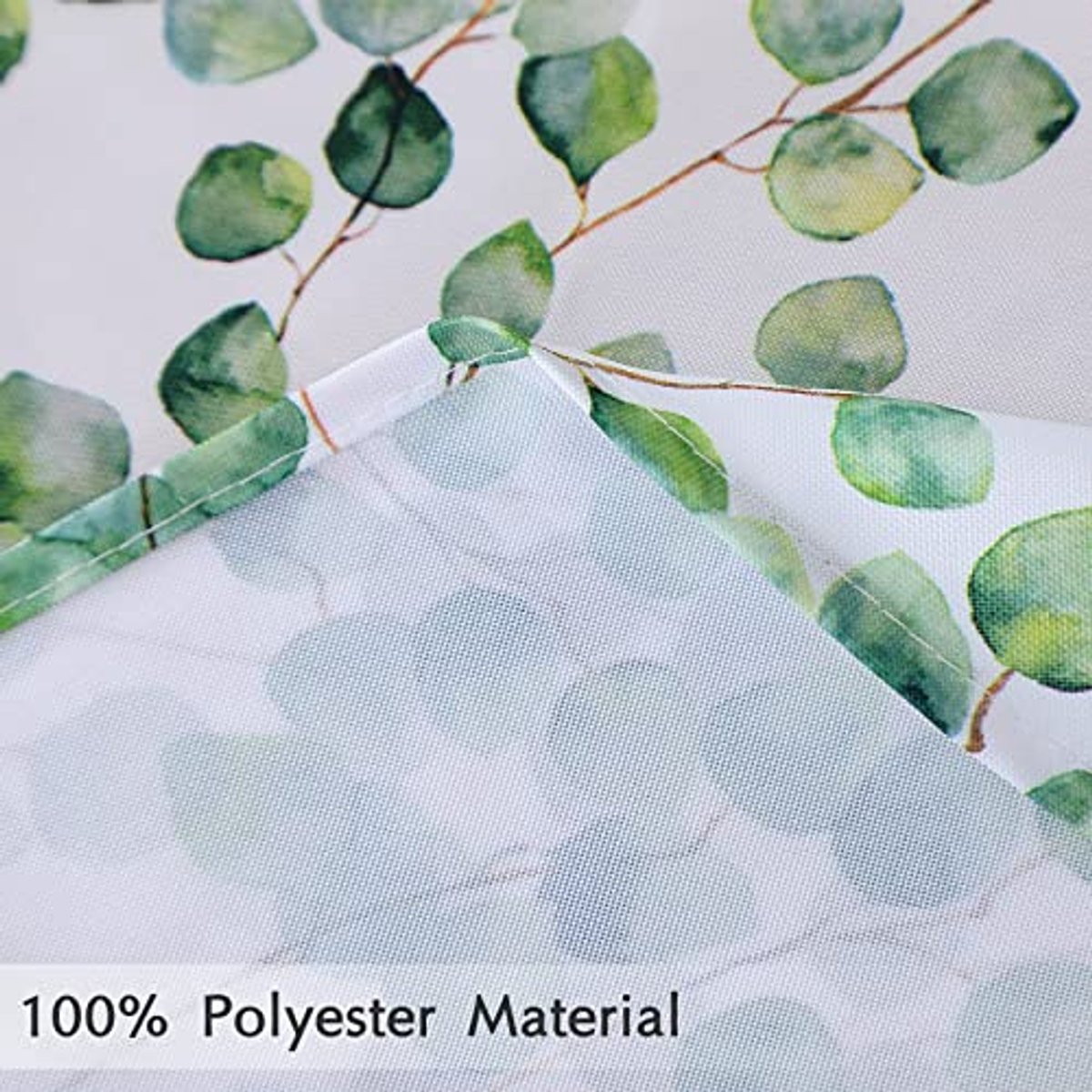 Rond Polyester Tafelkleed 150 cm met Bladpatroon - Vlekbestendig en Kreukvrij