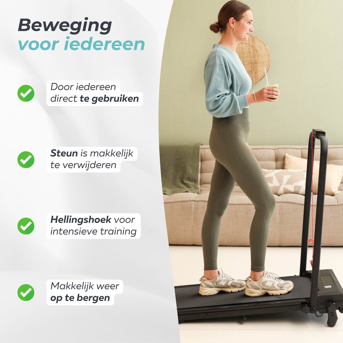 Easystep V10h Loopband Opvouwbaar 10 km/h Zwart - afbeelding 3