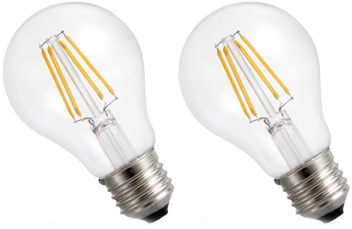 Spectrum LED Lamp E27 4W 230V - 450 Lumen - 2700K Warm wit - Gezellig licht - Energiezuinig - 2 stuks