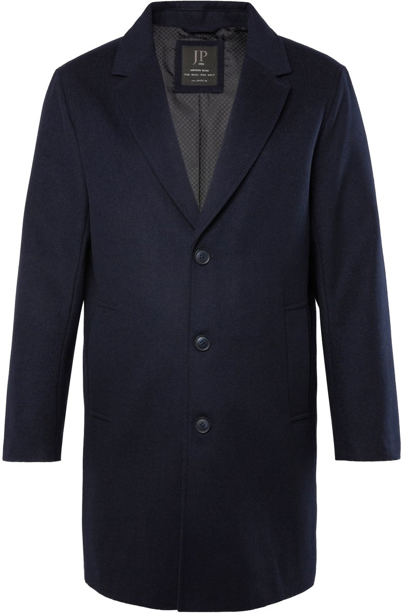 JP 1880 - Heren - Jas wolmix reverskraag - Navy blauw - Maat L