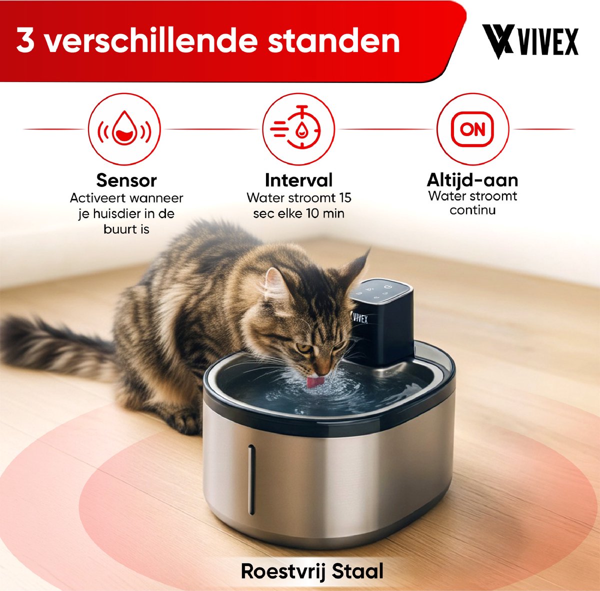 Vivex Draadloze Drinkfontein thumbnail 5