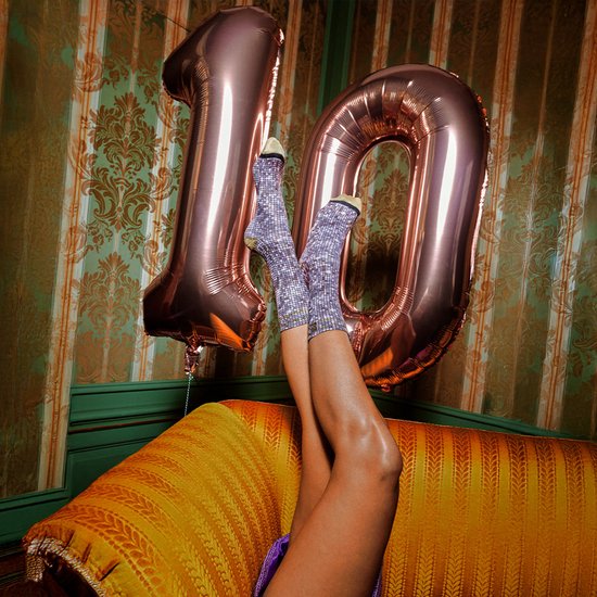 XPOOOS - Chaussettes Twinkly pour femmes - Lot de 1 - Taille unique