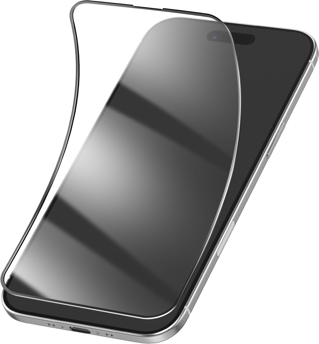 Bestsuit, Schermbescherming Geschikt voor Apple iPhone Air van Onbreekbaar 3D Flexibel Schokbestendig Glas, Transparant