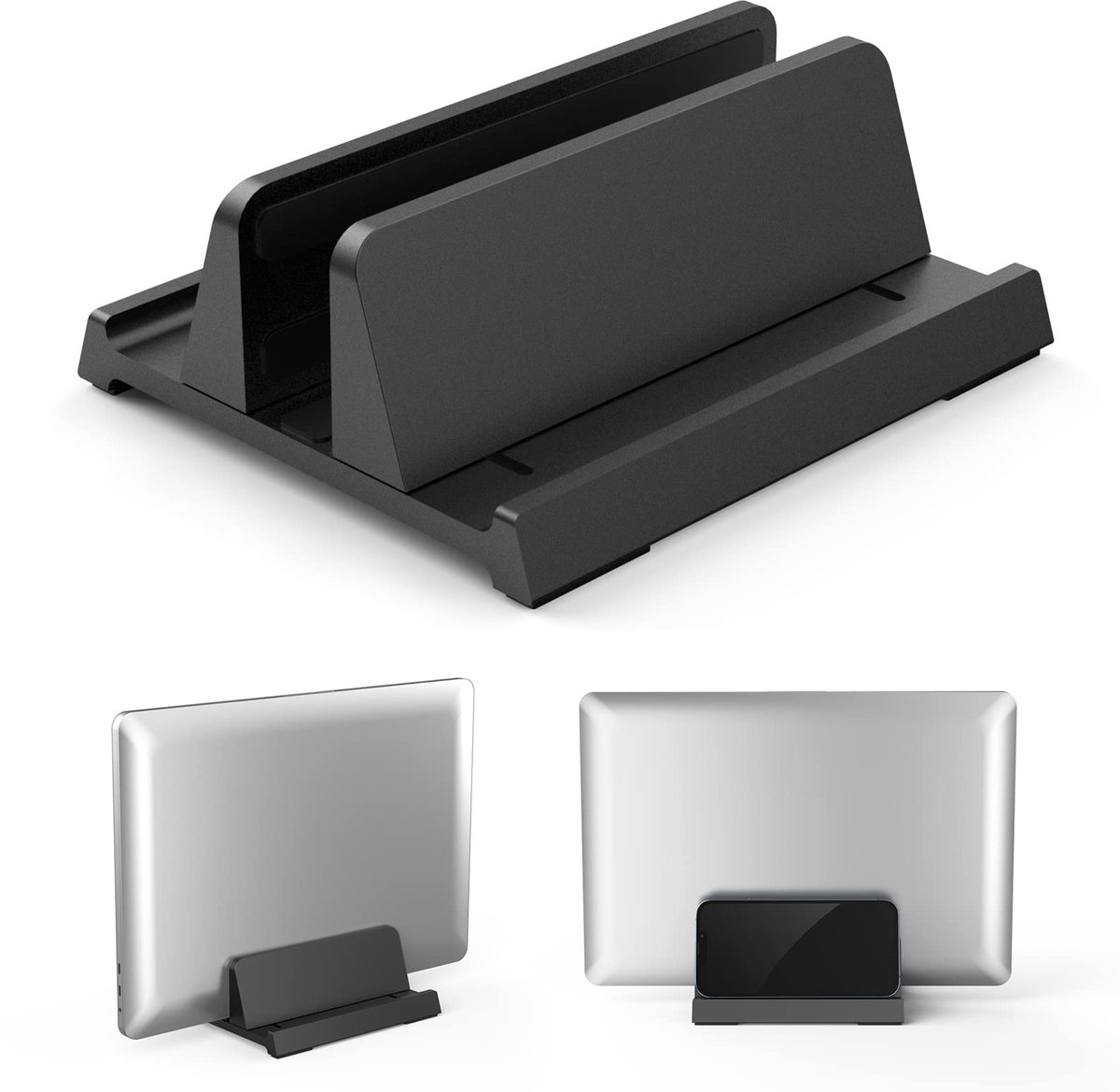 Azomor® Verstelbare verticale laptopstandaard voor diverse apparaten tot 17.3 inch