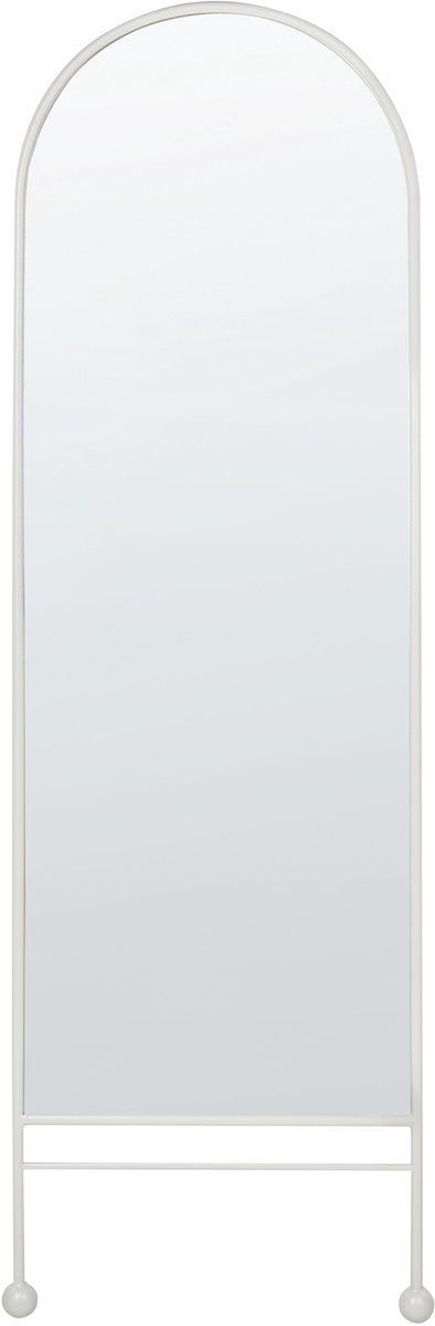 Beliani JARNAGES - Wandspiegel - Wit - 45 x 145 cm - Ijzer