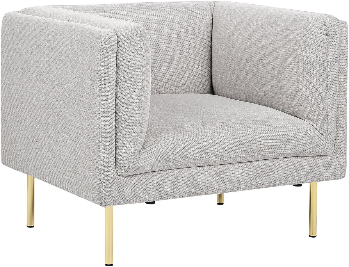 MOEN - Fauteuil - Lichtgrijs - Polyester