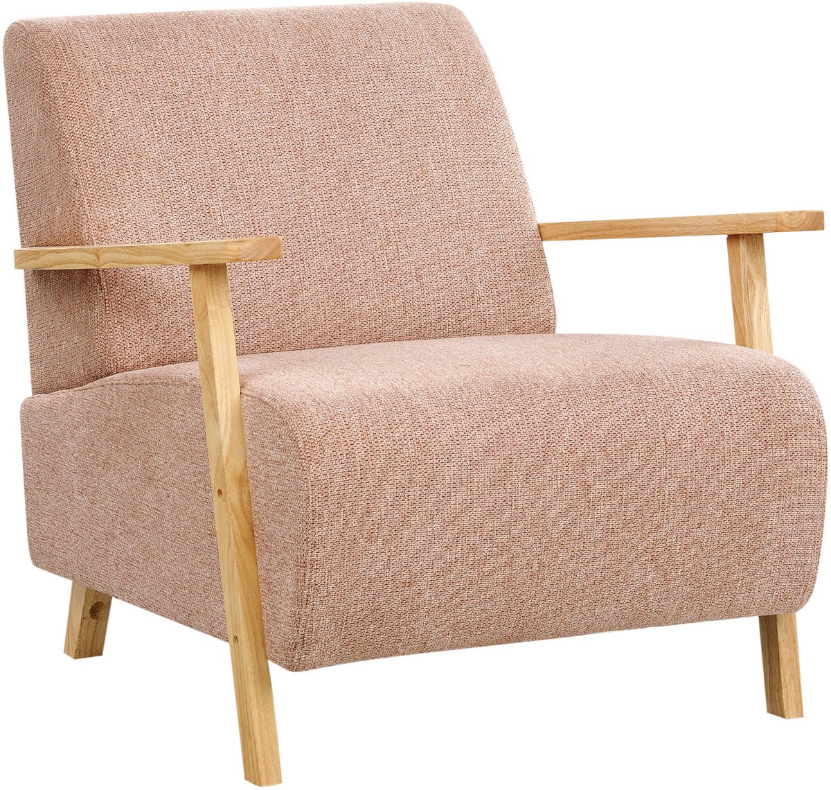 LESJA - Fauteuil - Roze - Polyester