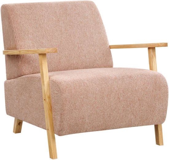 LESJA - Fauteuil - Rose - Tissu