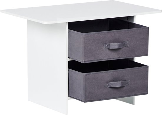 BELIANI YALGOO - Kindertafel met stoelen - Grijs/Wit - MDF van Beliani — afbeelding 2