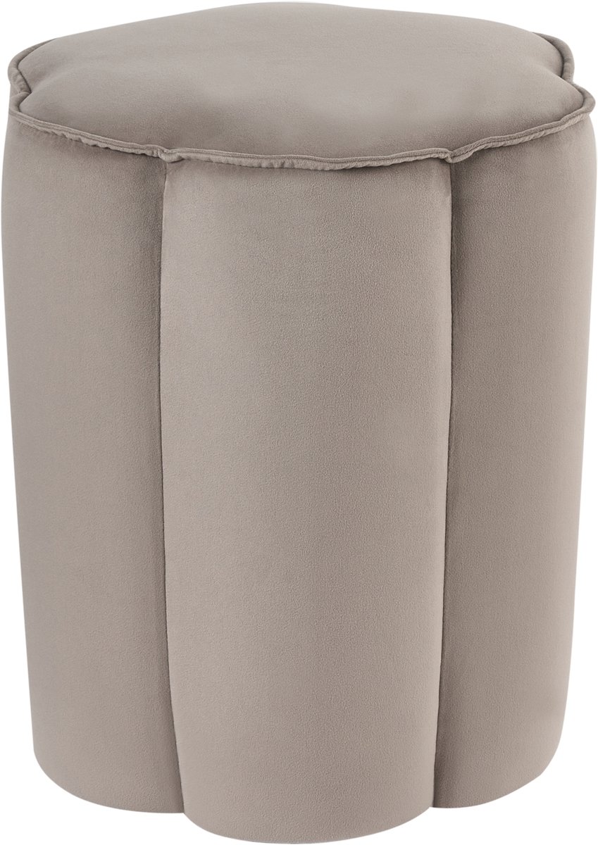 TAPPEN - Poef - Taupe - Fluweel