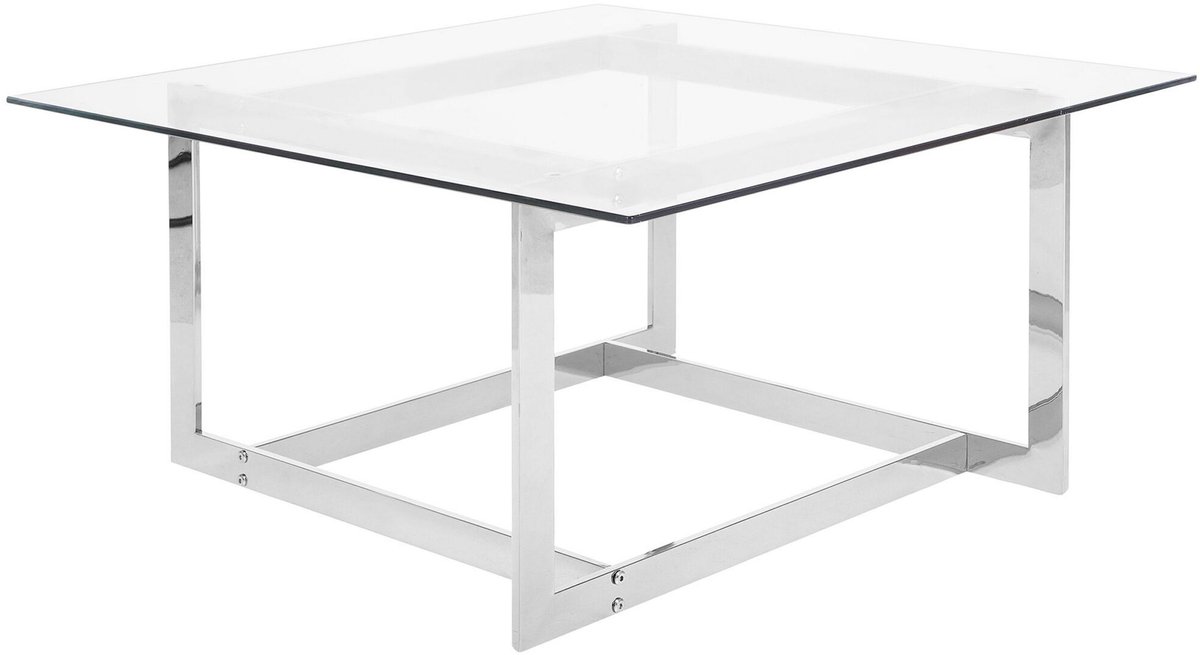CRYSTAL - Salontafel - Zilver - Glas