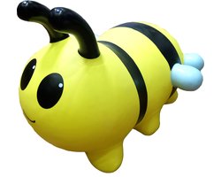 JUMPY Bij - Hopper 100 kg belastbaar - Speelgoed Skippybal - Skippy Dieren - Skippybal - Kinderspeelgoed - Speelgoed 12 maanden - Inclusief Pomp - Tot 100 kg Gewicht - Skippy bal - Cadeau kind - voedselveilige materialen