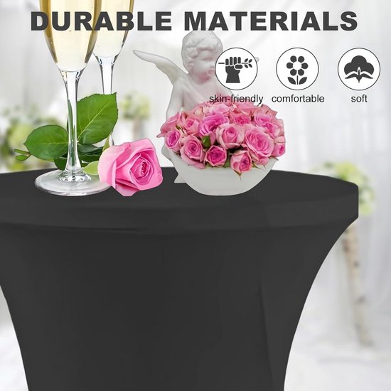 Statafelrok Stretch: diverse kleuren - 80-85 cm, inclusief topcover nodig