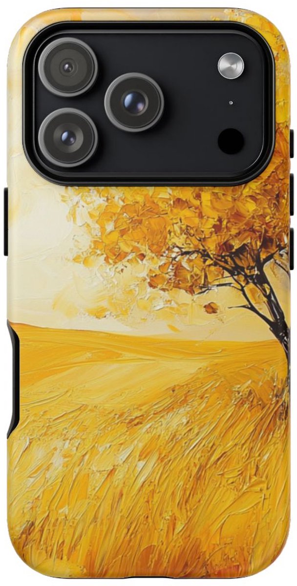 Gouden Herfstboom Landschap – Telefoonhoesje Geschikt voor iPhone 17 Pro