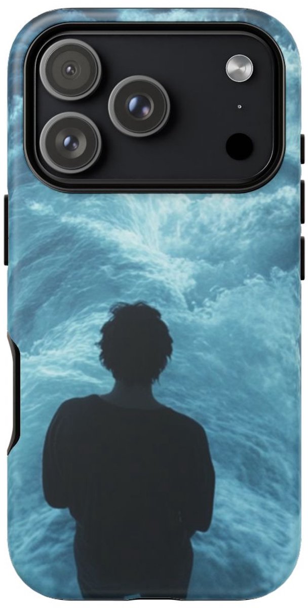 Persoon Voor Kolkende Watergolven – Telefoonhoesje Geschikt voor iPhone 17 Pro