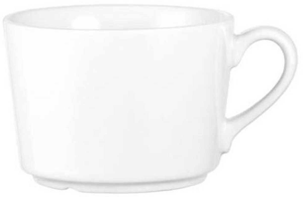 Esmeyer koffieonderzetters HEIKE wit 150mm - 6 stuks