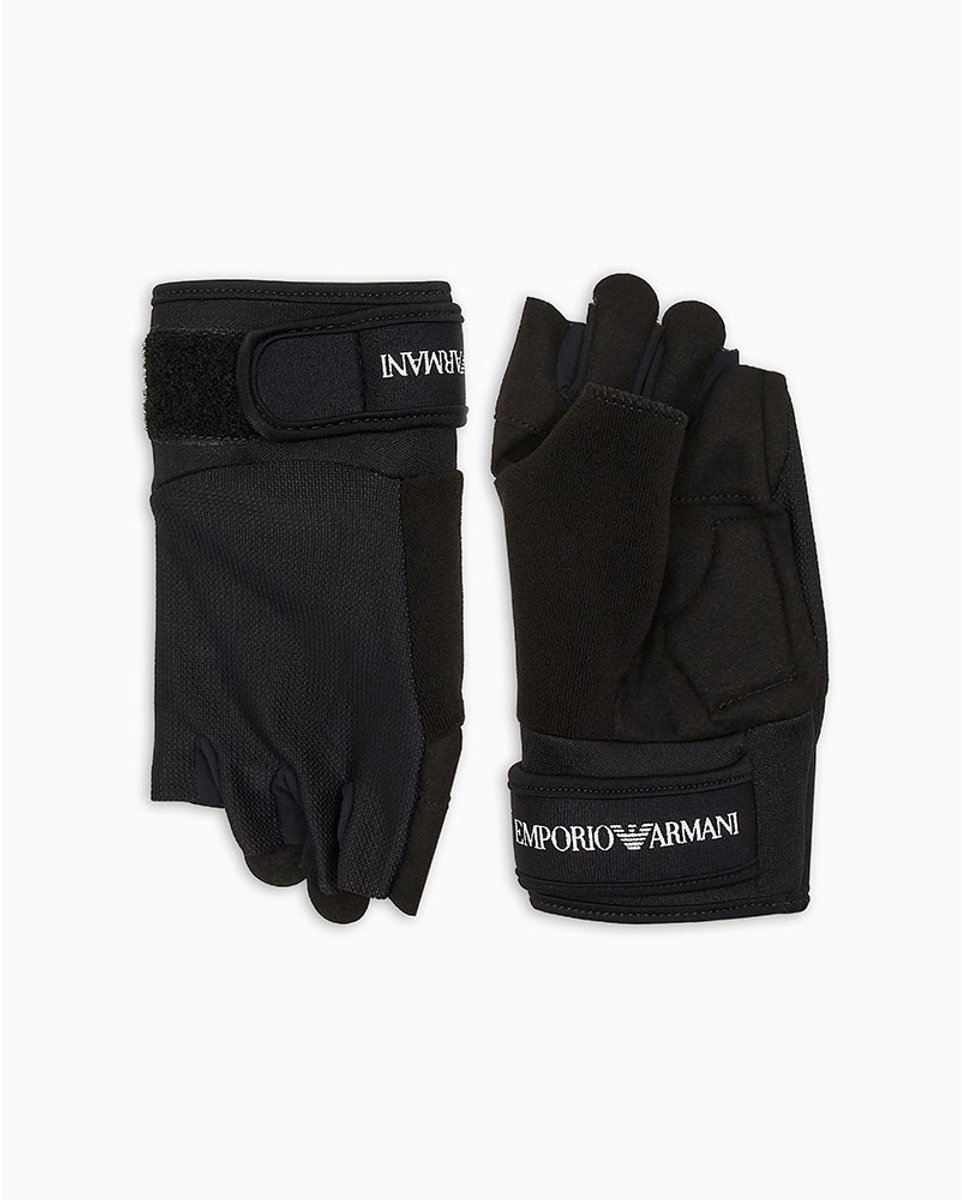 Ea7 Emporio Armani Train Fitness Handschoenen Zwart L-XL
